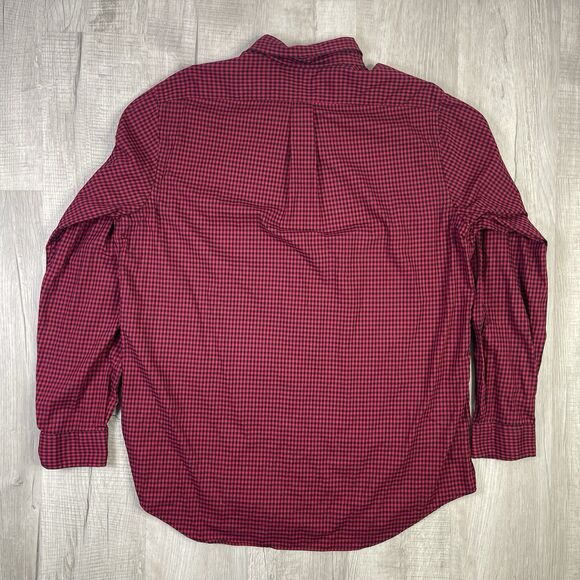 Polo Ralph Lauren Classic Fit Long Sleeve Button Down Shirt Size XL Plaid Red O - Picture 8 of 8